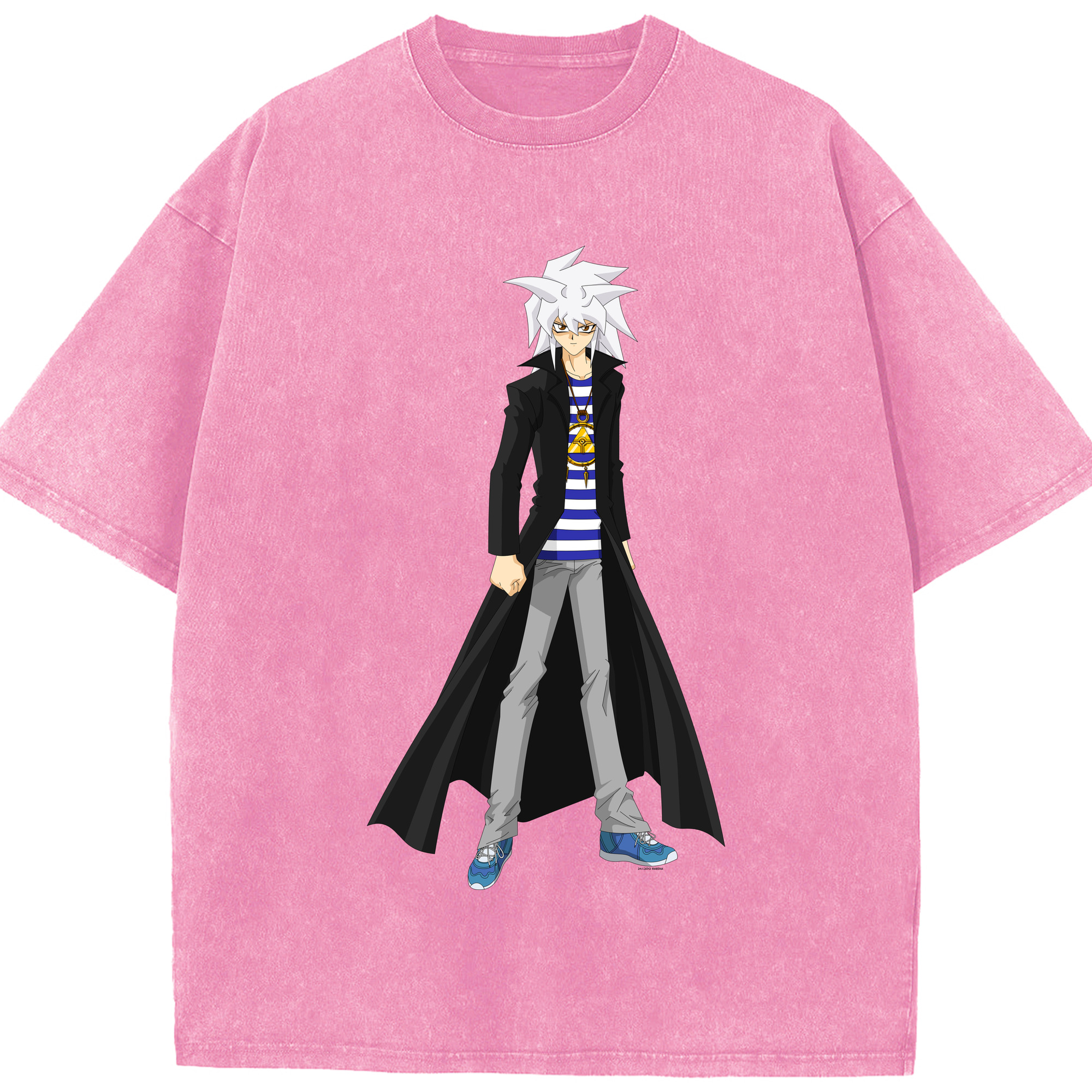 （画像用） 遊☆戯☆王 Yu-Gi-Oh! 綿100% ヴィンテージ風 半袖Tシャツ（フロントプリント）